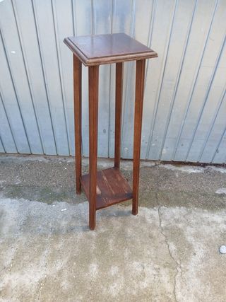 Peana Macetero Madera Estilo Art Decó