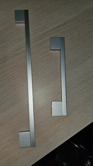 Tiradores de puerta plateados 28 grandes,2 pequeño