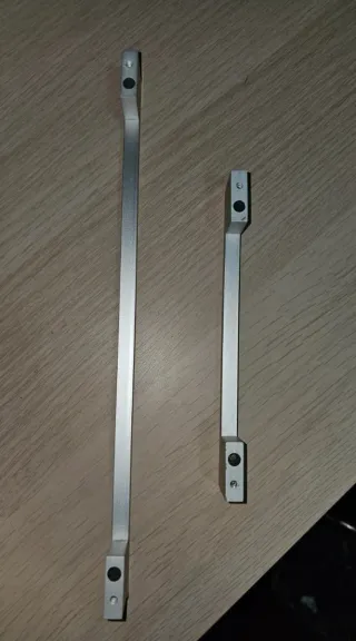 Tiradores de puerta plateados 28 grandes,2 pequeño