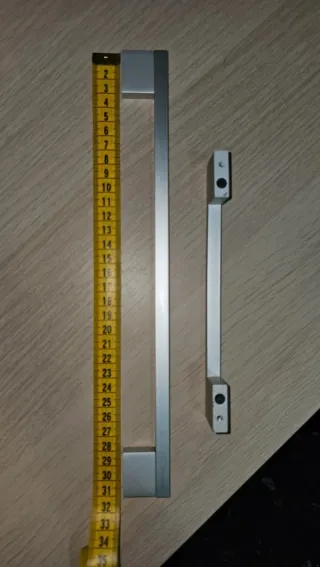 Tiradores de puerta plateados 28 grandes,2 pequeño