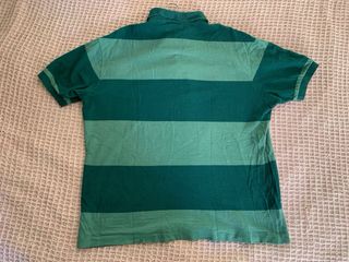 Polo Lacoste Verde Rayas