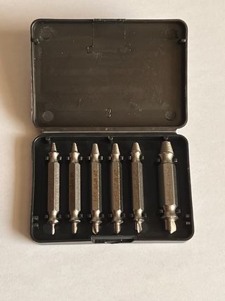 Kit 6 extractores tornillos dañados HSS