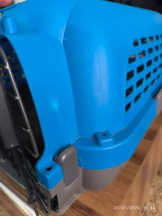 Transportín para mascotas Dogit azul y gris