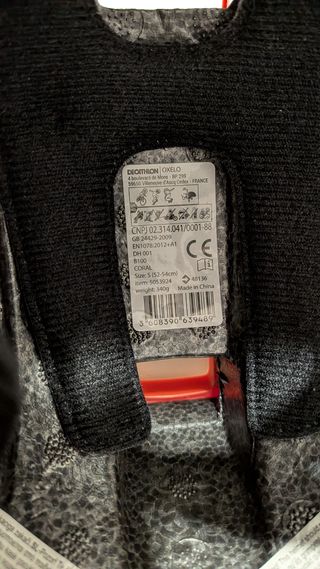 Casco bici infantil naranja Talla S