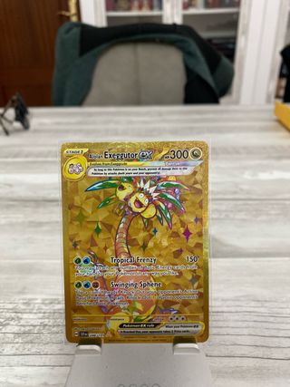 Alolan Exeggutor EX Carta Pokémon Dorada