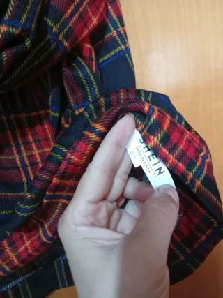 Jersey cuadros rojo y verde