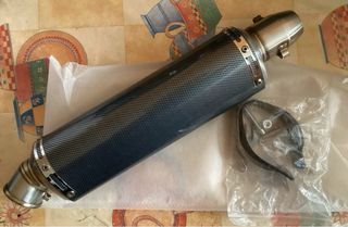 Silenciador Carbono Moto 52mm