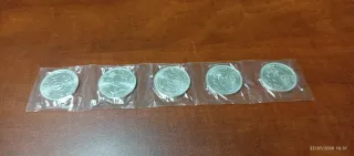 5 Monete Argento 12 Euro 2009