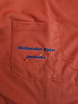 Camisetas Polo Naranja con Logo.