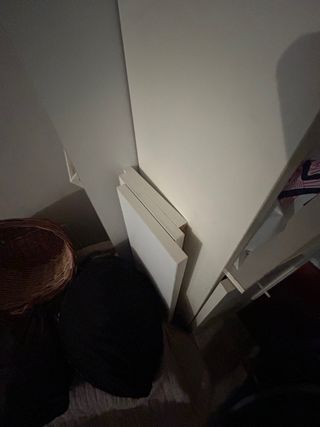 Armario blanco con 6 estanterías