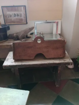 Mensola vintage in legno massello