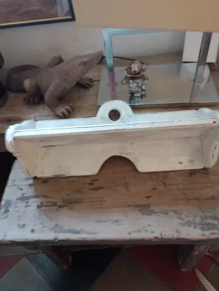 Mensola vintage in legno massello