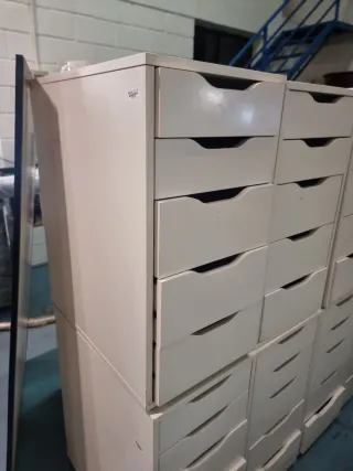 Cajoneras 5 cajones blanca segunda mano