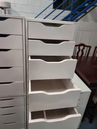 Cajoneras 5 cajones blanca segunda mano