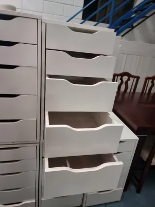 Cajoneras 5 cajones blanca segunda mano