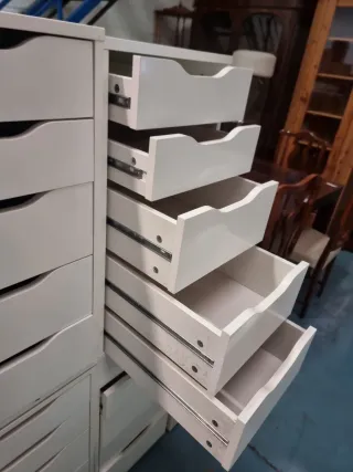 Cajoneras 5 cajones blanca segunda mano