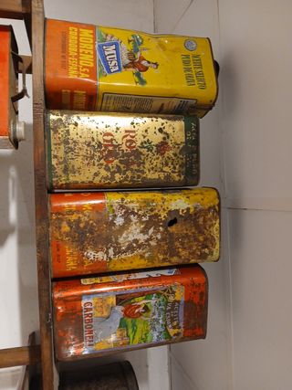 Lote 4 Latas Aceite Oliva Vintage Musa, Carbonell