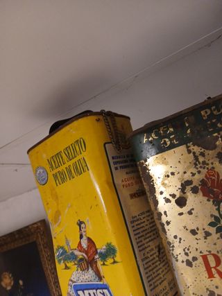 Lote 4 Latas Aceite Oliva Vintage Musa, Carbonell