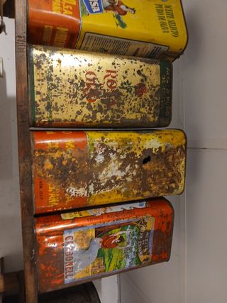 Lote 4 Latas Aceite Oliva Vintage Musa, Carbonell