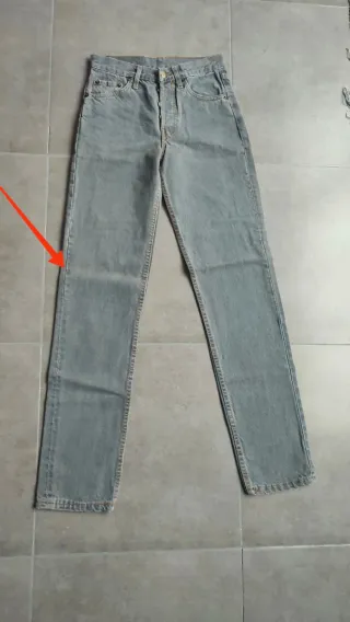 2 Vaqueros Levi's 501 Azul y Gris