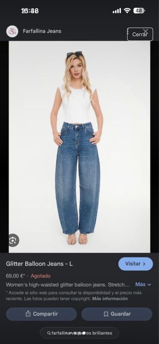 Pantalones vaqueros con pedrería