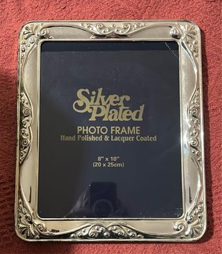 Marco de fotos plateado 8x10