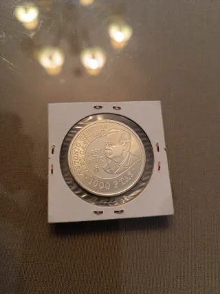 Moneda de Plata 1000 PTAS Antonio Cánovas