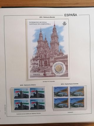 Sellos España Año 2018 MNH Bloque 4