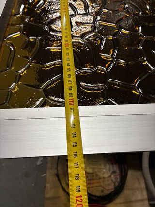 Hojas de Ventana aluminio con cristal texturizado