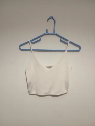 Top blanco tirantes