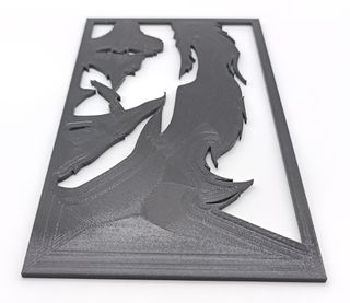 Joker il Film Joaquin Phoenix Silhouette Art DC 3D