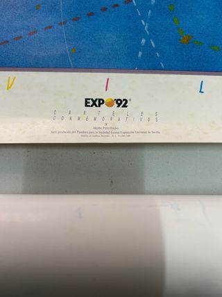 Cartel Original Sevilla Expo'92 Columnas
