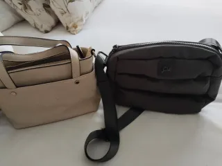 2 Bolsos Parfois Beige y Gris