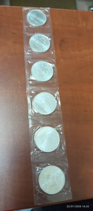 6 Monete Argento 12 Euro 2008