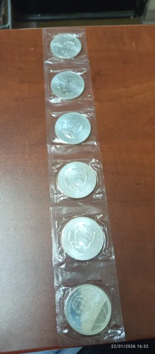 6 Monete Argento 12 Euro 2008