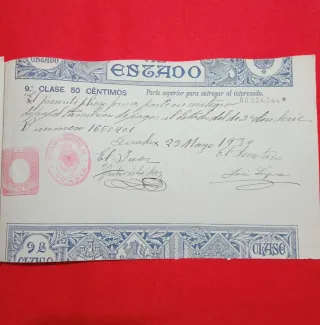 Timbres de Pago al Estado 1913 y 1930