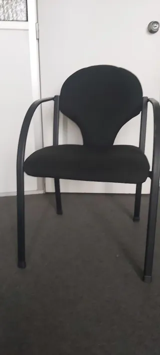 4 sillas oficina metálicas