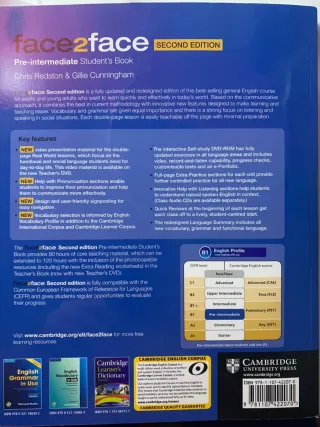 Pack libros face2face B1 con DVD-ROM original
