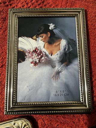 Marco de fotos plateado 6x8