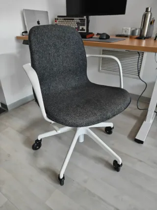 Silla de oficina Ikea LÅNGFJÅLL gris oscuro