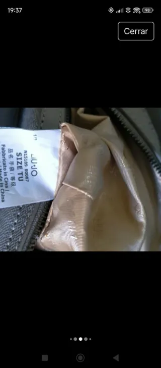 Bolso Liu Jo Beige y Plateado