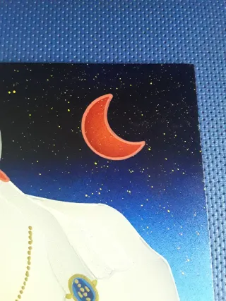 Dipinto originale Kino Mistral "La Luna Rossa "