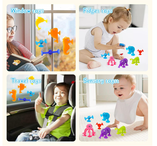 Set 26 Pezzi Giocattoli Ventosa Silicone