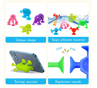 Set 26 Pezzi Giocattoli Ventosa Silicone