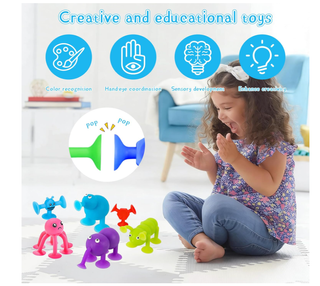 Set 26 Pezzi Giocattoli Ventosa Silicone