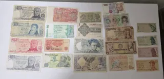 Lote billetes antiguos
