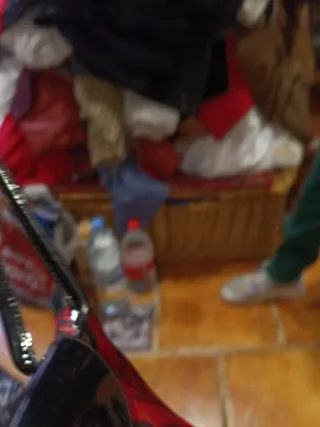 Bolso Longchamp Rojo Diamantes