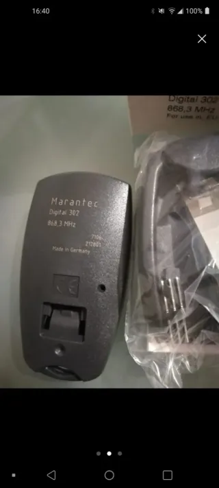 Mando digital Marantet. Mando garage nuevo