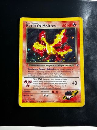 Carta Pokemon Rocket's Moltres 12/132