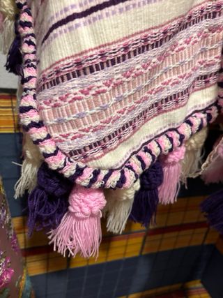 Capa Fallera Morada y Rosa